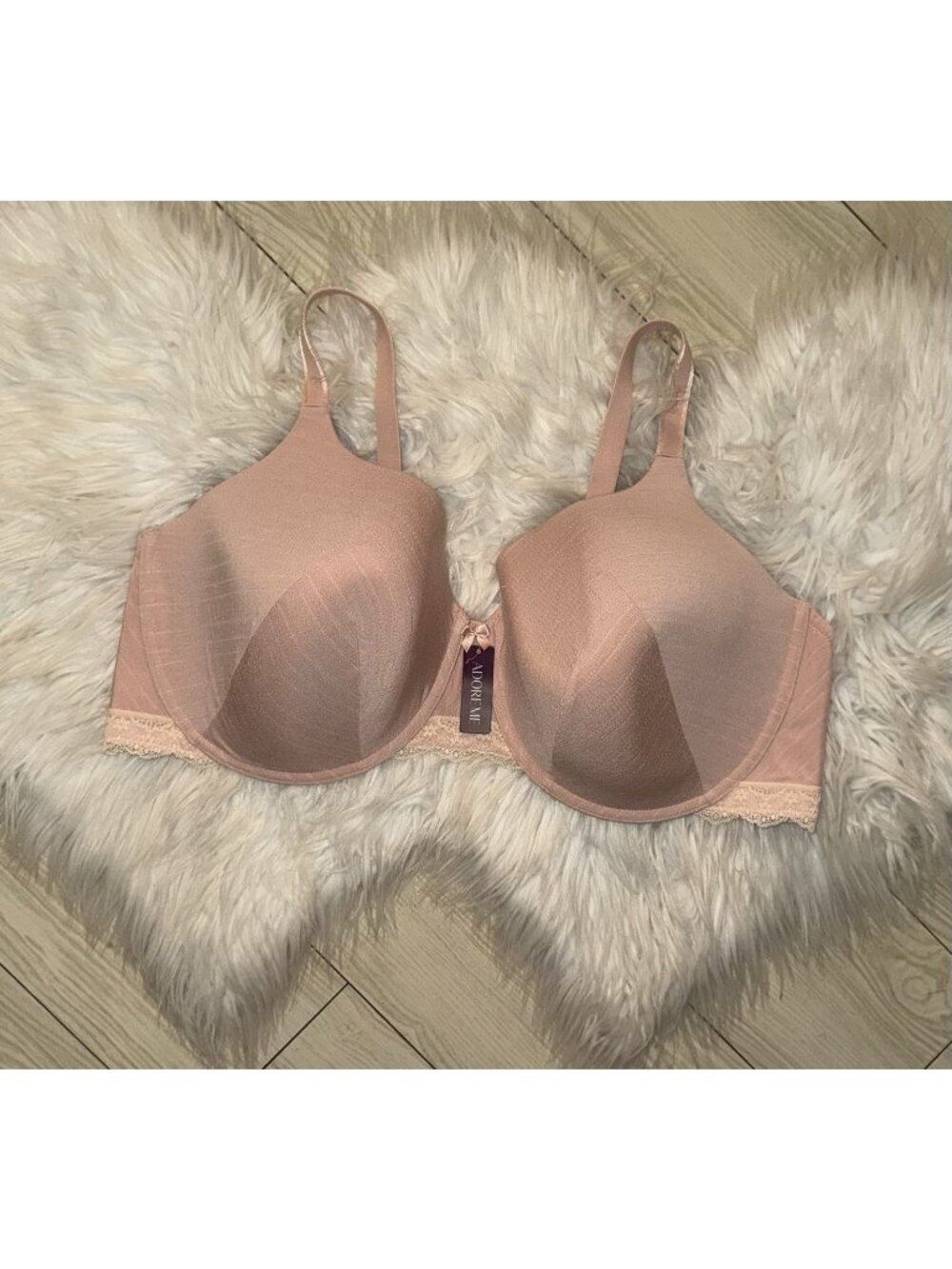 Adore Me 07585 Annabelle Lined Full Coverage Bra Underwire Womens 46DD Pink New